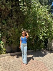 Yüksek Bel Likralı İspanyol Paça Pantolon