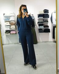 Modal Kumaş Fermuarlı Eşofman Takımı