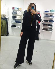 Geniş Paça Eşofman Altı Siyah