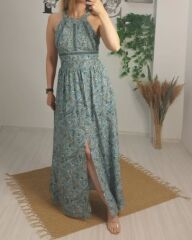 Sırt Dekolte Şaman Model Elbise