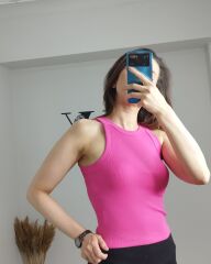 Halter Yaka Kaşkorse Bluz