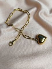 Kalpli Gold Çelik Bileklik | Sky Fashion