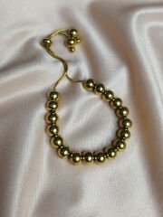 Gold Top Boncuk Bileklik | Sky Fashion