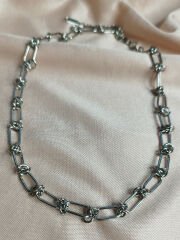 Zincir Detay Çelik Kolye | Sky Fashion