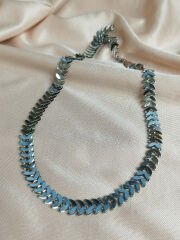 Balık Sırtı Model Çelik Kolye | Sky Fashion