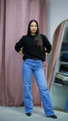 Basic Yumuşak Dokulu Siyah Kazak