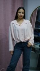 Oversize Bağlamalı Gömlek