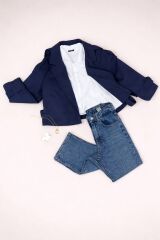 Mini Lacivert Trençk