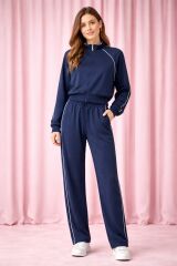 Oysho Kumaş  Antrasit Mavi Eşofman Takımı